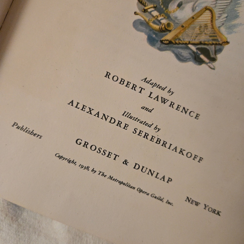 VTG Wagner Opera Book 1938 Grosset & Dunlap Lohengrin Blue Illustrated USA GUC - Picture 11 of 14